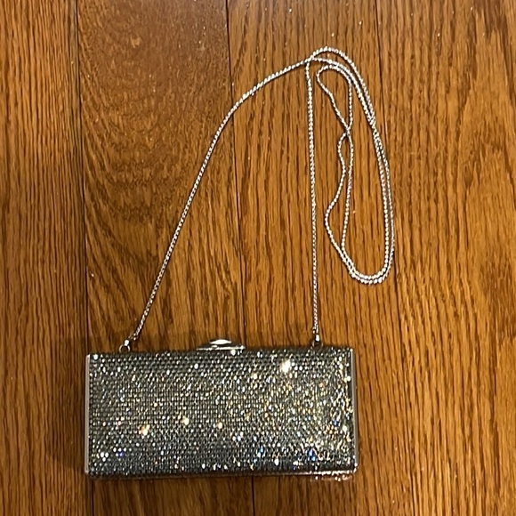Judith Leiber Rectangular Crystal Clutch or Shoulder Bag - Picture 1 of 9